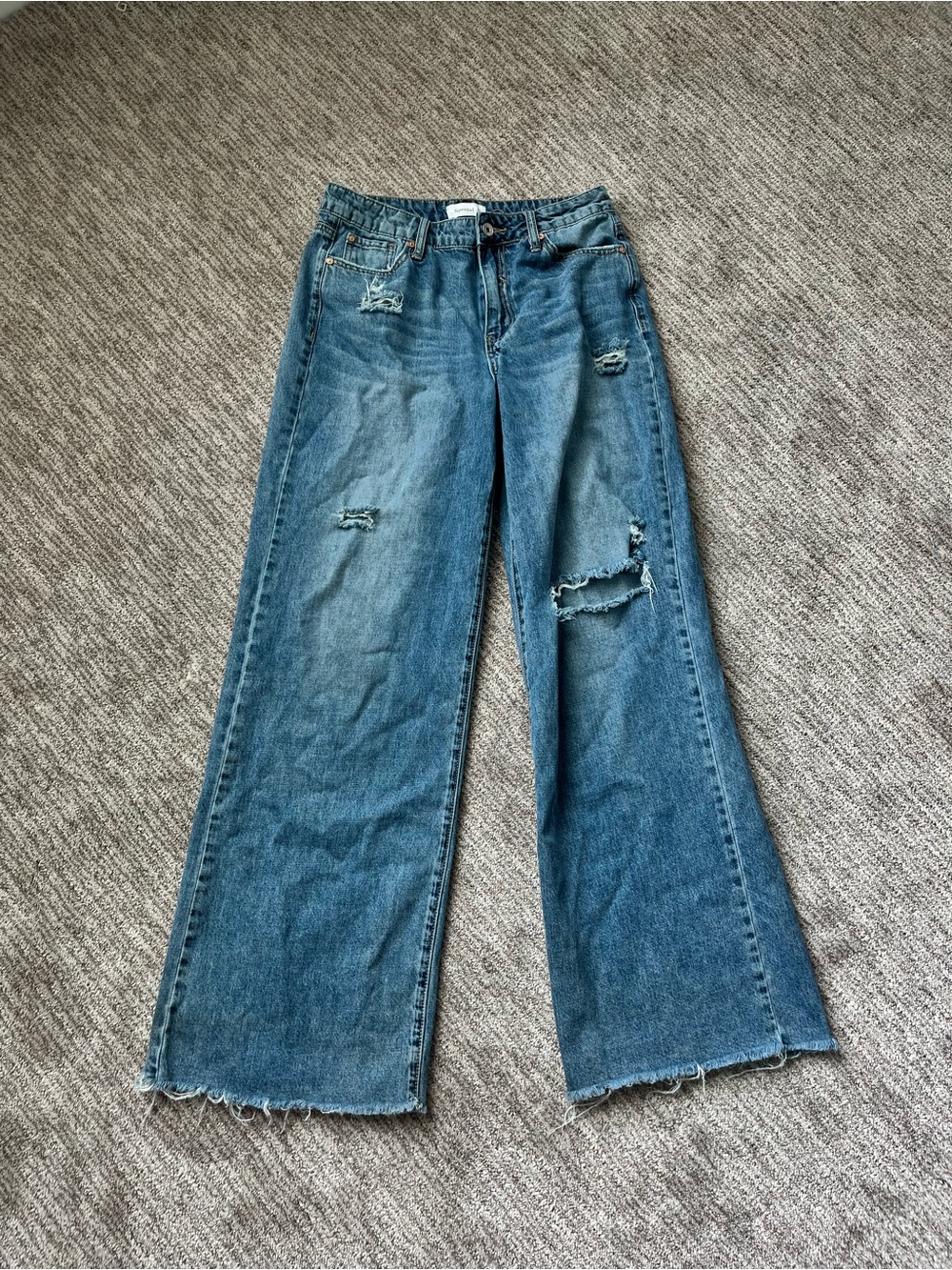 Special A Distressed Wide Leg Jeans size 5